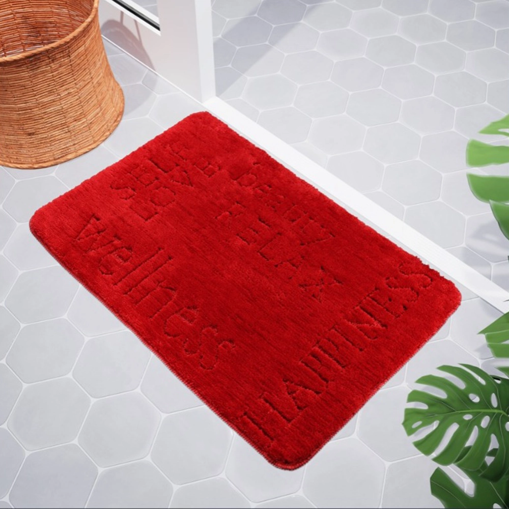 CANNON WORDS EMBOSSING BATHMAT red Embossed Bathmat
