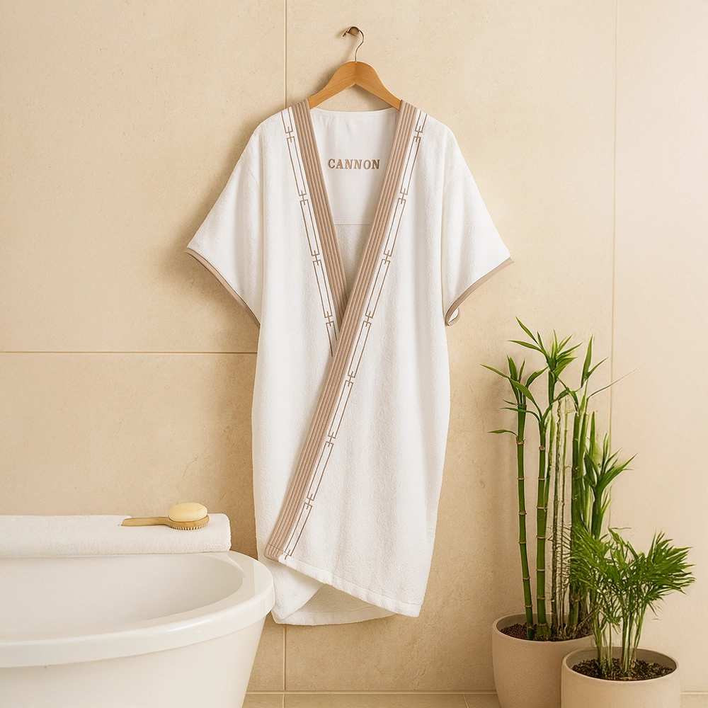 BY05049WHT Abaya Bathrobe